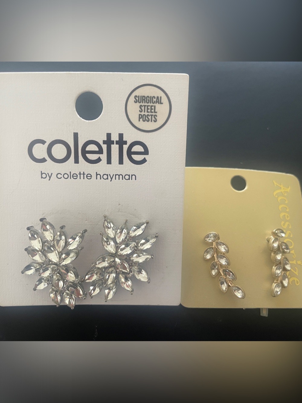 Brand new silver sparkle earrings by Colette and Accessorize
